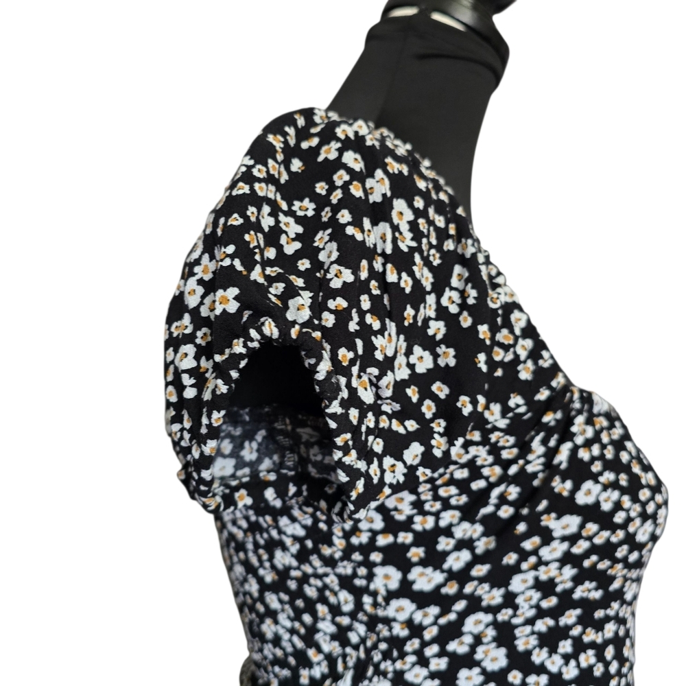 Roxy Women's Black Shelley Coast Floral Mini Dress - xs - Picture 5 of 11